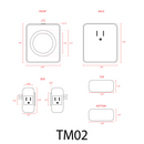 TM02 Plug In Timer Indoor Mechanical Clock for Garden Lights Transformers 24 Hour