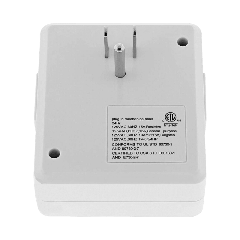 TM02 Plug In Timer Indoor Mechanical Clock for Garden Lights Transformers 24 Hour, photo 5 of 6