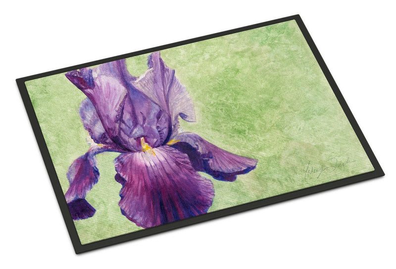 Purple Iris by Malenda Trick Indoor or Outdoor Mat 24x36 TMTR0234JMAT