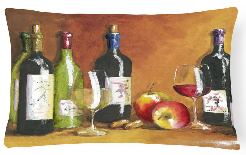 Wine by Malenda Trick Fabric Decorative Pillow TMTR300APW1216