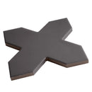 Graphite Black 5x5 Matte Cross Porcelain Tile (34 pack, 5.31 sq ft/case)