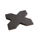 Graphite Black 5x5 Matte Cross Porcelain Tile (34 pack, 5.31 sq ft/case) - Sample
