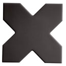Graphite Black 5x5 Matte Cross Porcelain Tile (34 pack, 5.31 sq ft/case)