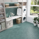 Sage Green 7x7 Matte Star Porcelain Tile (34 pack, 5.31 sq ft/case)