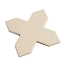 Ecru Taupe 5x5 Matte Cross Porcelain Tile (34 pack, 5.31 sq ft/case)