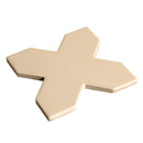 Ecru Taupe 5x5 Matte Cross Porcelain Tile (34 pack, 5.31 sq ft/case) - Sample