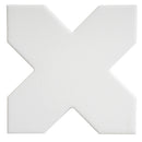 Pure White 5x5 Matte Cross Porcelain Tile (34 pack, 5.31 sq ft/case)
