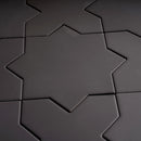 Graphite Black 7x7 Matte Star Porcelain Tile (34 pack, 5.31 sq ft/case)