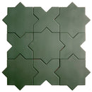 Sage Green 7x7 Matte Star Porcelain Tile (34 pack, 5.31 sq ft/case) - Sample