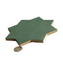 Sage Green 7x7 Matte Star Porcelain Tile (34 pack, 5.31 sq ft/case) - Sample