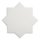 Pure White 7x7 Matte Star Porcelain Tile (34 pack, 5.31 sq ft/case)