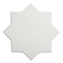 Pure White 7x7 Matte Star Porcelain Tile (34 pack, 5.31 sq ft/case) - Sample