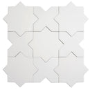 Pure White 7x7 Matte Star Porcelain Tile (34 pack, 5.31 sq ft/case) - Sample