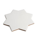 Pure White 7x7 Matte Star Porcelain Tile (34 pack, 5.31 sq ft/case)