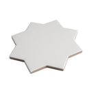 Pure White 7x7 Matte Star Porcelain Tile (34 pack, 5.31 sq ft/case)
