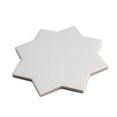 Pure White 7x7 Matte Star Porcelain Tile (34 pack, 5.31 sq ft/case) - Sample