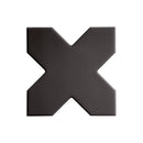 Graphite Black 5x5 Matte Cross Porcelain Tile (34 pack, 5.31 sq ft/case)