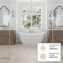 Ecru Taupe 5x5 Matte Cross Porcelain Tile (34 pack, 5.31 sq ft/case)