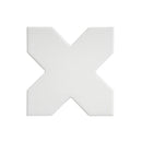 Pure White 5x5 Matte Cross Porcelain Tile (34 pack, 5.31 sq ft/case)