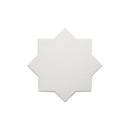 Pure White 7x7 Matte Star Porcelain Tile (34 pack, 5.31 sq ft/case)