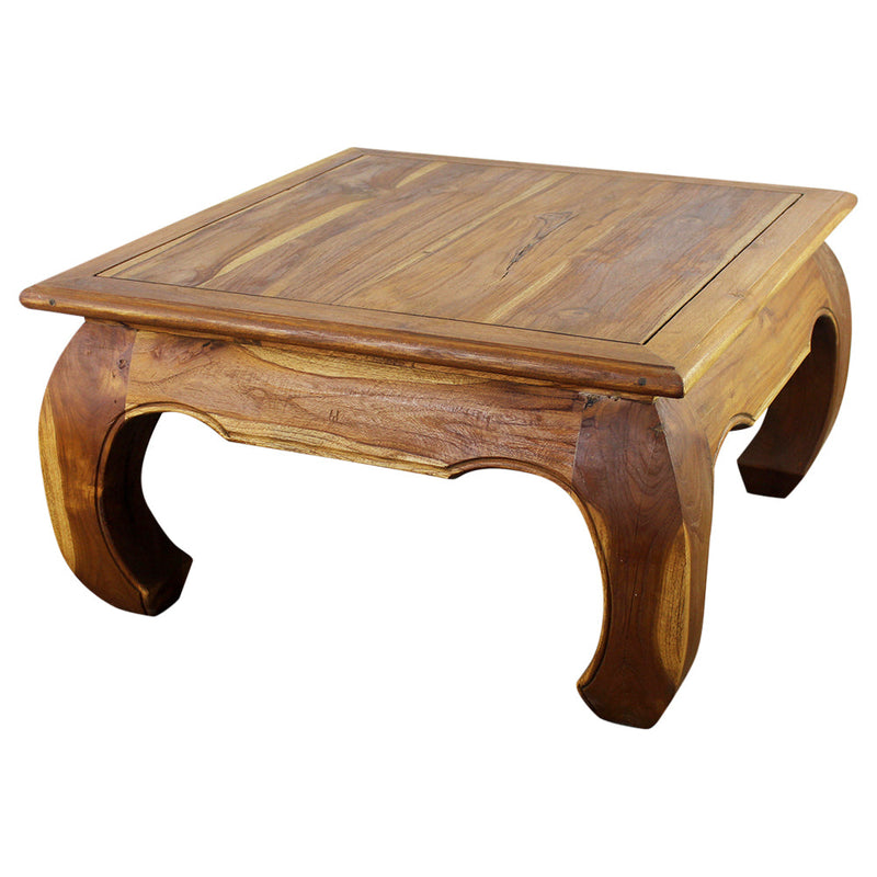 Haussmann® Teak Thai Opium Table 29 x 29 x 16 inch High Oak Oil