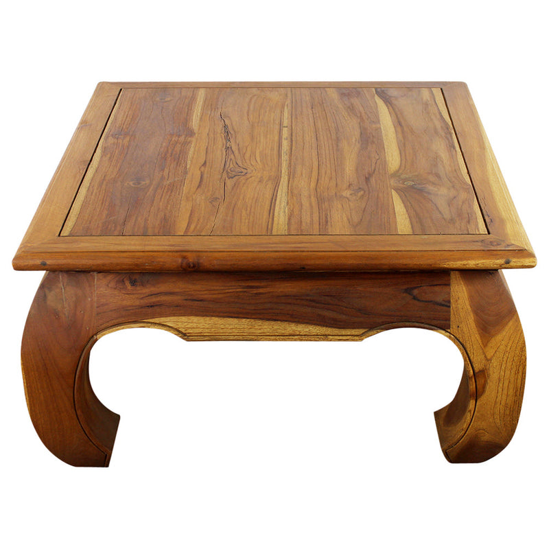 Haussmann® Teak Thai Opium Table 29 x 29 x 16 inch High Oak Oil