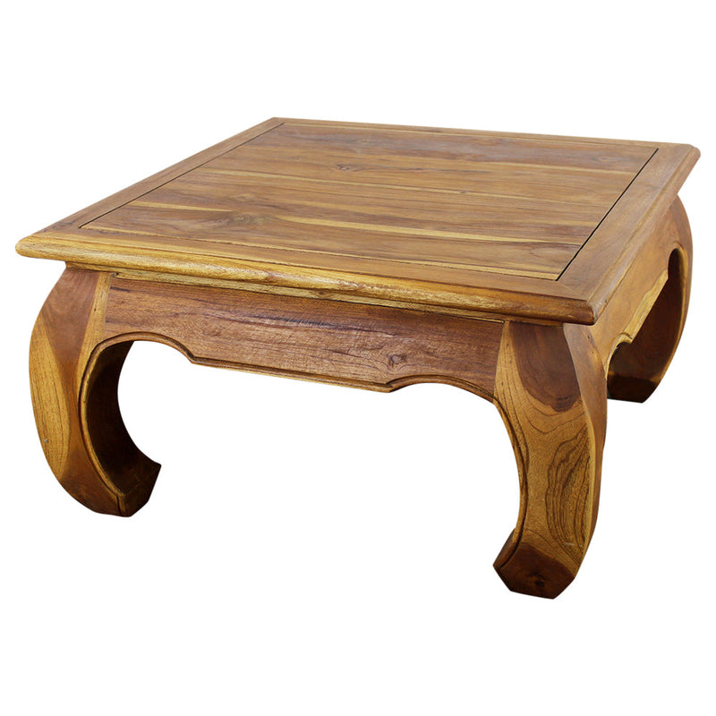 Haussmann® Teak Thai Opium Table 29 x 29 x 16 inch High Oak Oil