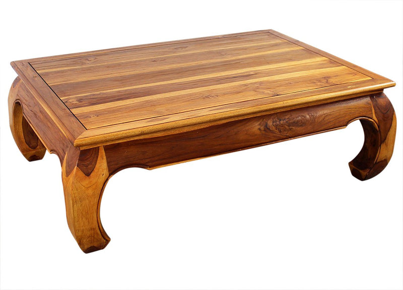 Haussmann® Teak Thai Opium Table 32 x 47 x 16 inch High Oak Oil