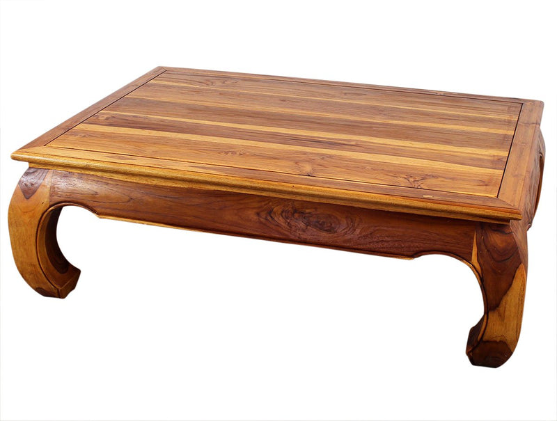 Haussmann® Teak Thai Opium Table 32 x 47 x 16 inch High Oak Oil