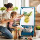 Multifunctional Kids' Standing Art Easel with Dry-Erase Board