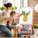 Multifunctional Kids' Standing Art Easel with Dry-Erase Board