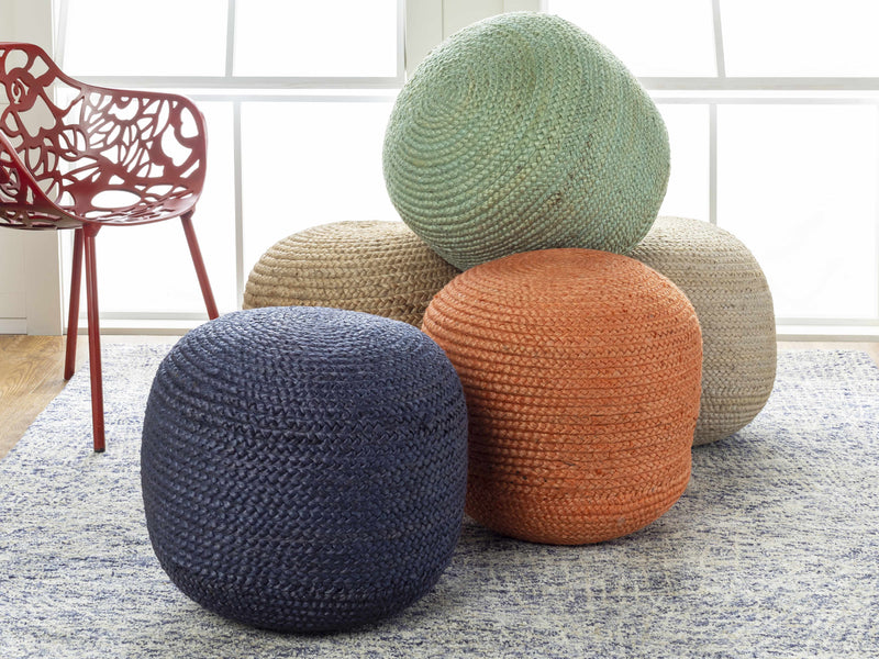 Kaumakani Jute Pouf