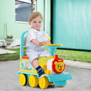 6V Electric Kids Ride On Car Toy Train with 16 Pieces Tracks-Navy