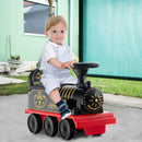6V Electric Kids Ride On Car Toy Train with 16 Pieces Tracks-Navy