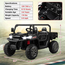 12V 2-Seater Kids Ride On Dump Truck with Dump Bed and Shovel by LJGDeals
