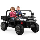 12V 2-Seater Kids Ride On Dump Truck with Dump Bed and Shovel by LJGDeals