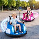 12V Kids Ride On Bumper Car with Remote Control and Flashing Lights