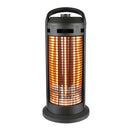 Portable Electric Space Heater with Thermostat 1500W Safe and Quiet Room Heater 2 Heat Settings, Overheat and Tip-Over Protection, for Office Room Indoor Use, Black