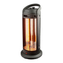 Portable Electric Space Heater with Thermostat 1500W Safe and Quiet Room Heater 2 Heat Settings, Overheat and Tip-Over Protection, for Office Room Indoor Use, Black