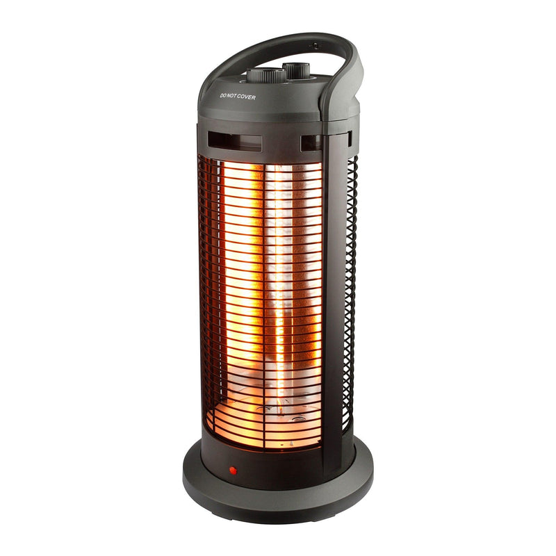 Portable Electric Space Heater with Thermostat 1500W Safe and Quiet Room Heater 2 Heat Settings, Overheat and Tip-Over Protection, for Office Room Indoor Use, Black