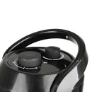 Portable Electric Space Heater with Thermostat 1500W Safe and Quiet Room Heater 2 Heat Settings, Overheat and Tip-Over Protection, for Office Room Indoor Use, Black