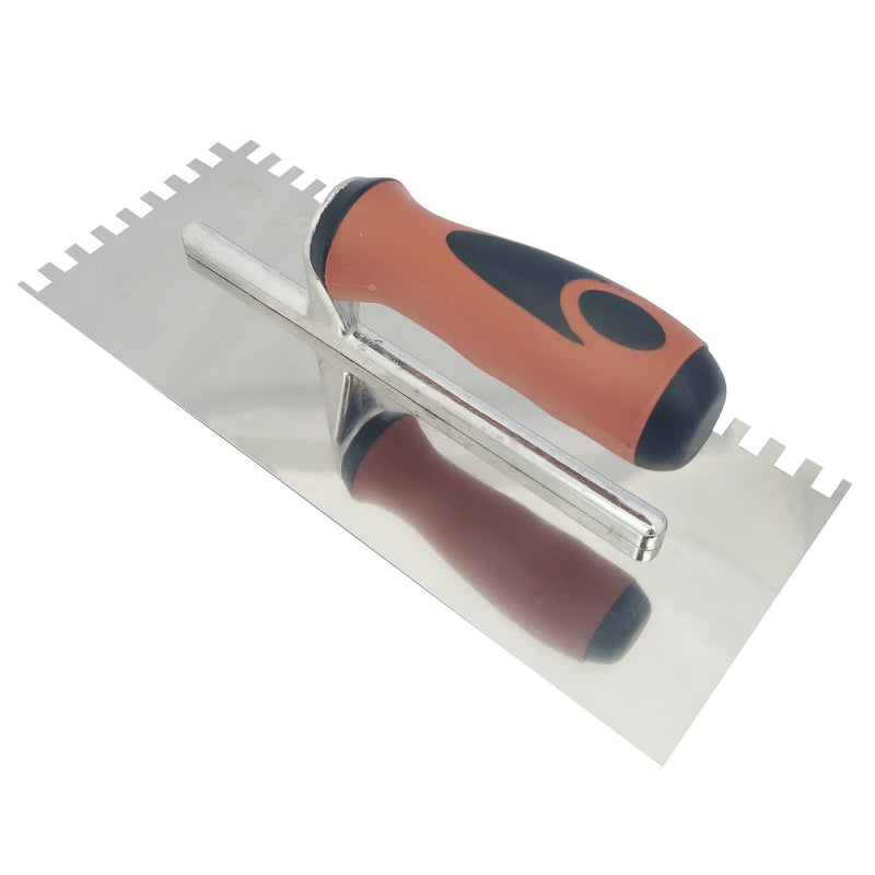 Stainless Steel Square Notch Trowel - 1/4" X 3/8"