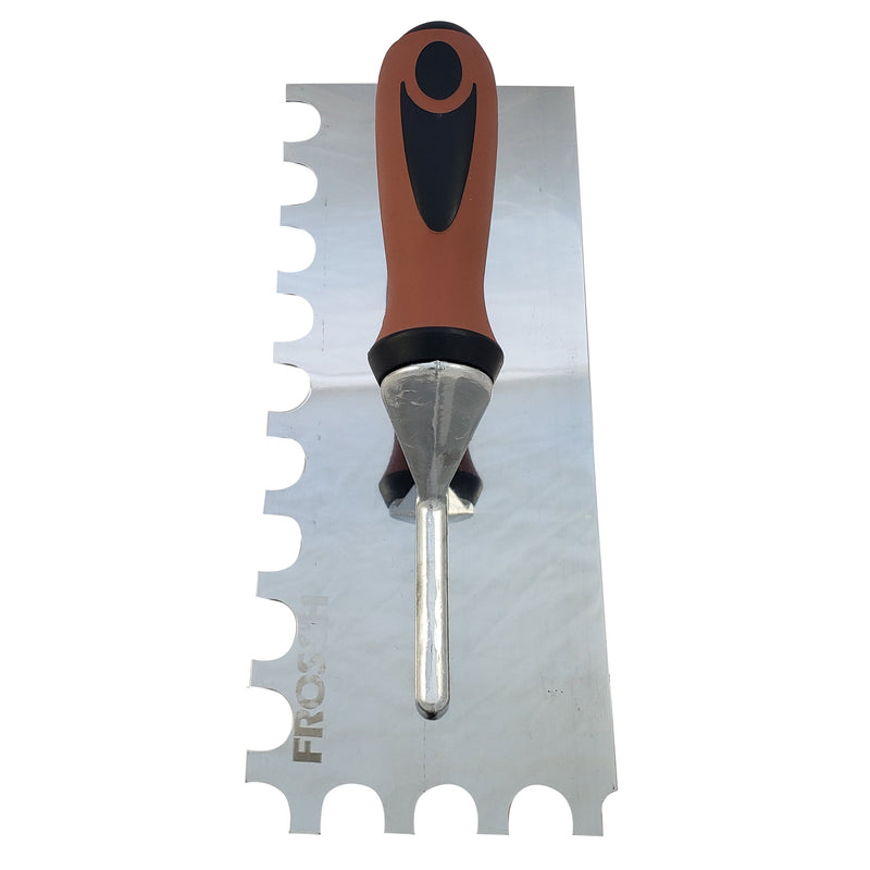 Stainless Steel U-Notch Trowel - 3/4" X 9/16"