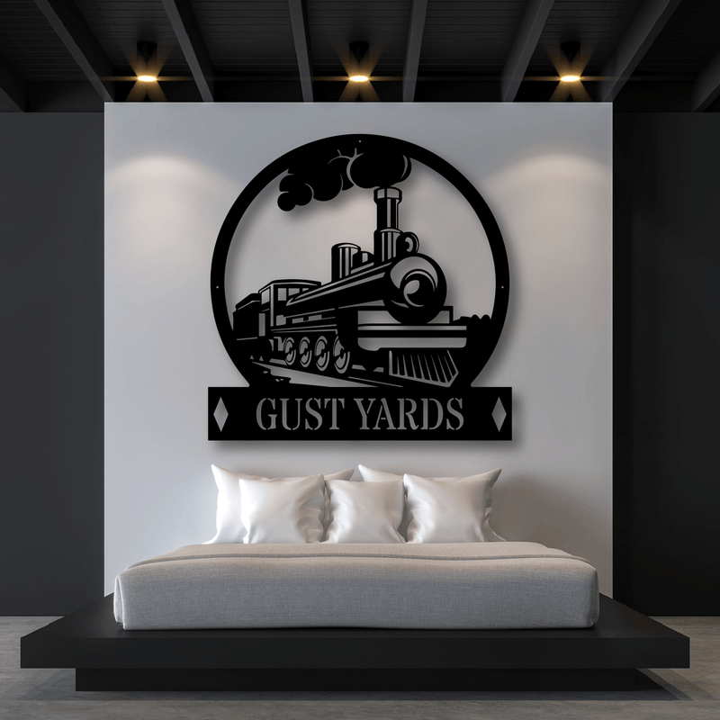 Steam Train Monogram