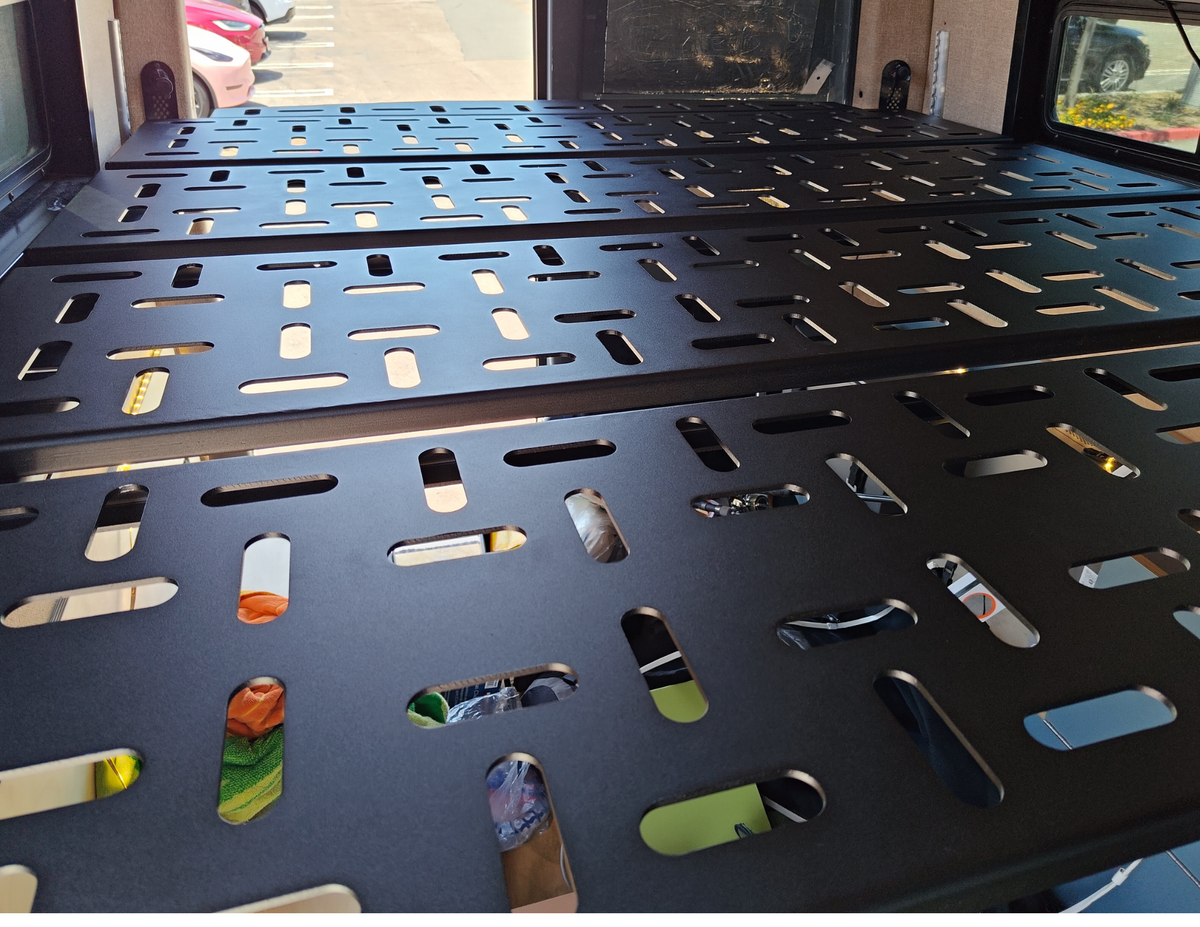 SPRINTER VAN PLATFORM BED SYSTEM, dimensions drawing