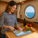 Made in the USA | Premium Cutting Board | Textured 1/2 inch HDPE UV Protected | Non-Skid or Mark Rubber Feet | Great for Boats & any Counter-top