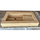 HANDCRAFTED CUSTOM TRAVERTINE SINK - 2 (TR-057)