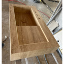 HANDCRAFTED CUSTOM TRAVERTINE SINK - 4 (TR-078)