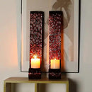 22.5''H Metal Candle Sconces Wall Decor Sconce Candle Holder(Set of 2) by JHY DESIGN