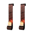 22.5''H Metal Candle Sconces Wall Decor Sconce Candle Holder(Set of 2) by JHY DESIGN